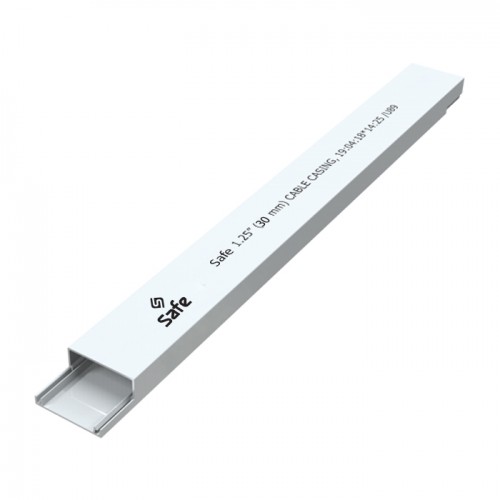 SCC114 [1.25" (30mm) Cable Casing White]